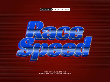 Oyunda yarış hızı düzenlenebilir metin efekti ve çocuklar metin biçimi