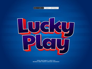 çocuklar ve oyuncaklar metin tarzında düzenlenebilir şanslı metin efekti