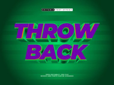 Düzenlenebilir metin efektini basit ve modern metin biçiminde geri at