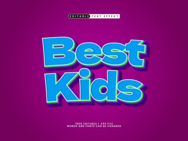 en iyi çocuklar renkli ve mutlu metin tarzında metin efekti