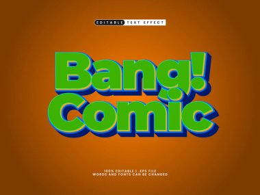 çizgi roman ve karikatür metin tarzında düzenlenebilir çizgi roman efekti