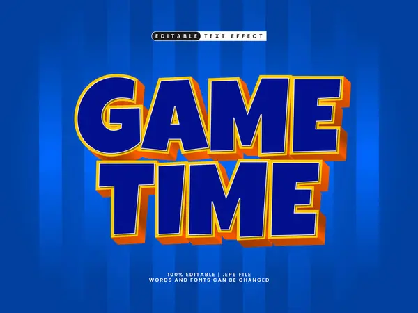 Oyun zamanı düzenlenebilir metin efekti ve oyuncaklar metin efekti