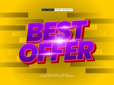 En iyi çocuklar ve çizgi film metin tarzında düzenlenebilir metin efekti