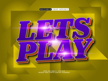 Oyunda düzenlenebilir metin efekti oynayalım ve çocuklar metin biçimi