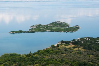 View of Lake Skadar in Albania in summer