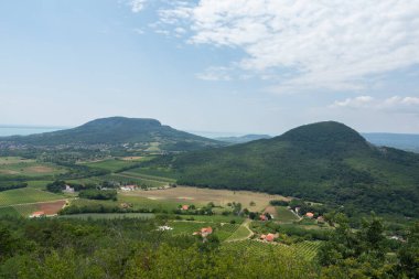 Macaristan 'da yazın Balaton Gölü manzarası