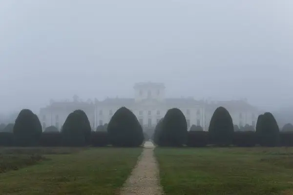 stock image Esterhazy castle backyard in Fertod, Hungary