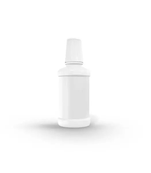 Flasche Mit Einem Deckel Auf Weißem Hintergrund — Stockfoto