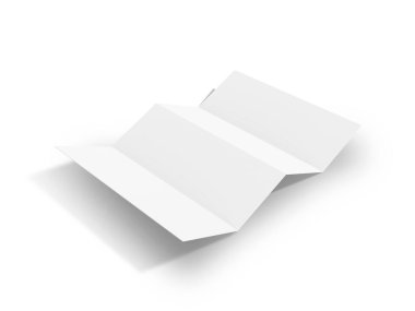 Beyaz arkaplan broşürü