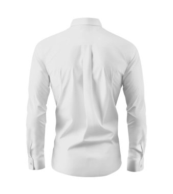 beyaz arka planda elbise gömleği görünümü