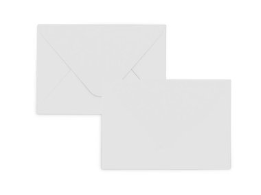 Beyaz arkaplanda zarf