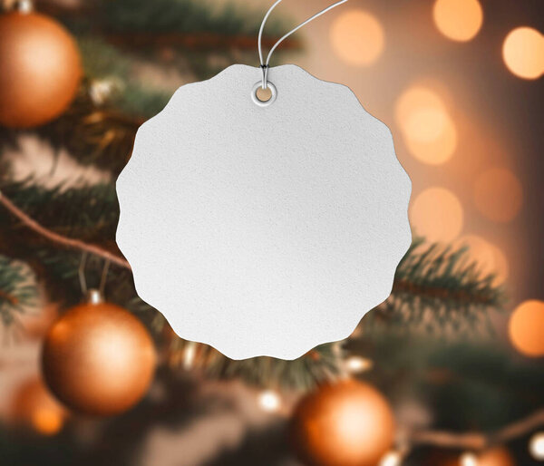 Decoração Árvore Natal Mockup — Fotografia de Stock
