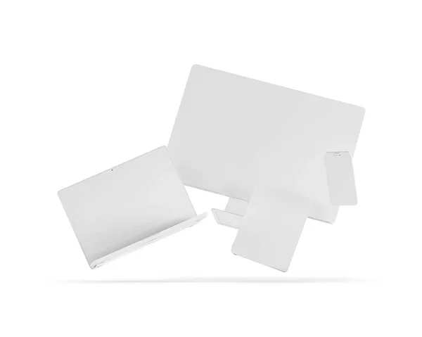 Devices White Background — Stock Photo, Image
