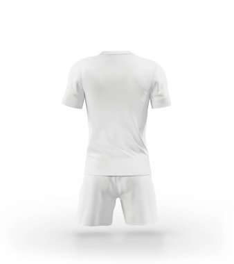 Üniformalı Futbolcu arka planı beyaz arkaplan