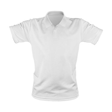 Beyaz arkaplanda Polo Tişört Ön Görünümü