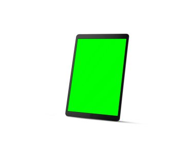 Beyaz arkaplanda tablet