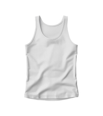 beyaz arkaplanda kolsuz bluz görünümü