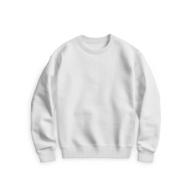 Sweatshirt - Beyaz arkaplanda üst görünüm