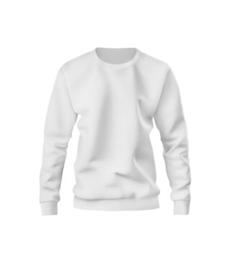 Beyaz arkaplanda Sweatshirt Ön Görünümü