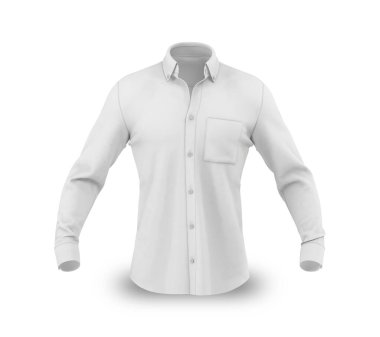 Shirt Front View on white background clipart