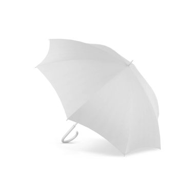 Beyaz arkaplanda şemsiye