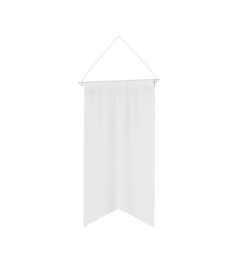 Beyaz arkaplanda asılı duvar