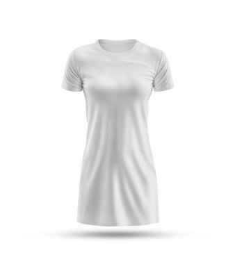 Beyaz arkaplanda beyaz tişört