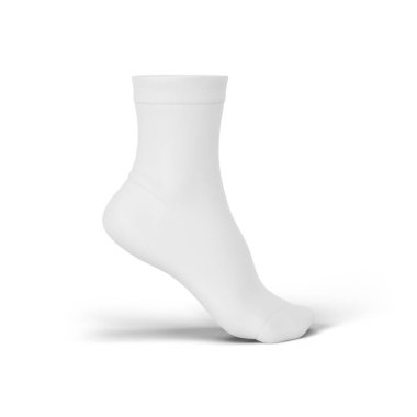 beyaz beyaz beyaz pamuklu çorap beyaz arkaplanda izole.