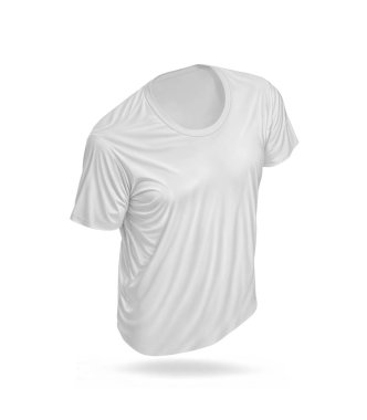 Beyaz arkaplanda beyaz tişört
