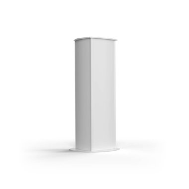 Etkili Reklamcılık için Seçkin Totem Posteri Stand Mockup