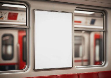 Metro Trenindeki Boş Reklam Kurulu