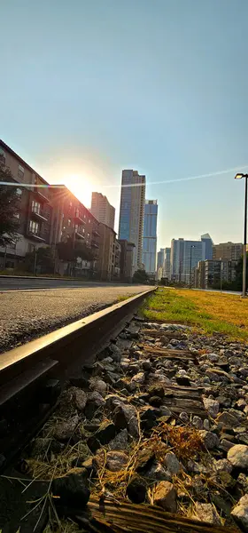 Austin Texas şehir merkezindeki tren istasyonu. 