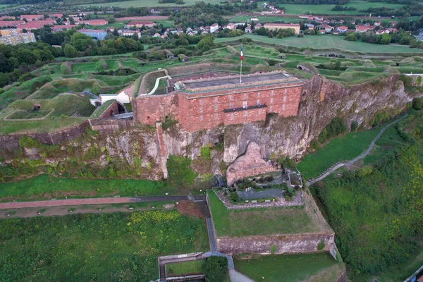 Fransa 'daki Belfort şehrinin hava manzarası