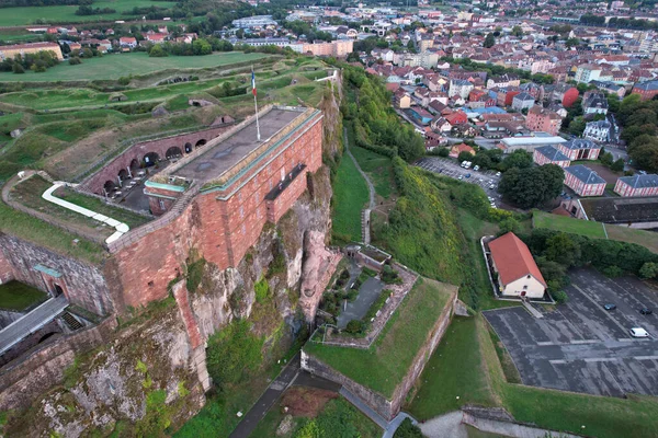 Fransa 'daki Belfort şehrinin hava manzarası