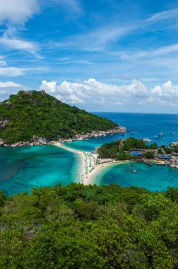 Koh Nang Yuan adasının manzarası