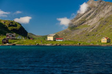 Kuzey Norveç 'teki Moskenesoya Adası manzarası