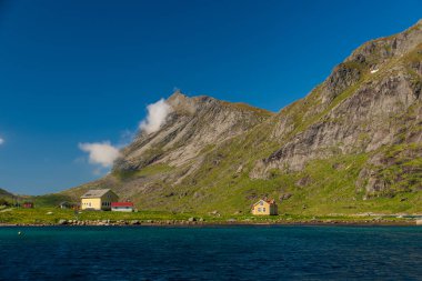 Kuzey Norveç 'teki Moskenesoya Adası manzarası