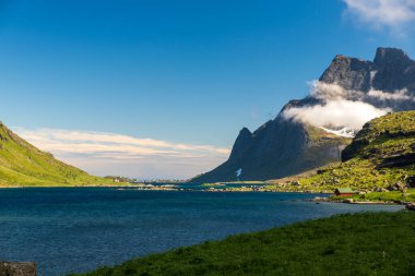 Kuzey Norveç 'teki Moskenesoya Adası manzarası