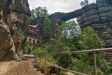 Çek İsviçre 'de Pravcicka brana manzarası