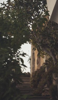 Positano 'daki İtalyan sahili manzarası