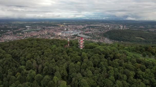 Vista Aérea Del Panorama Belfort — Vídeos de Stock