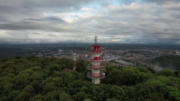 Flygfoto Över Belfort Panorama — Stockvideo