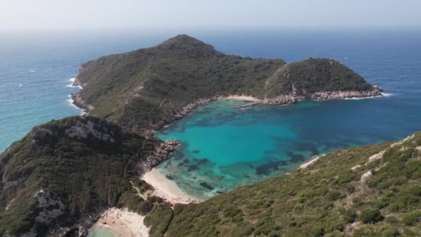 그리스의 코르푸 티모니 해변의 — 비디오