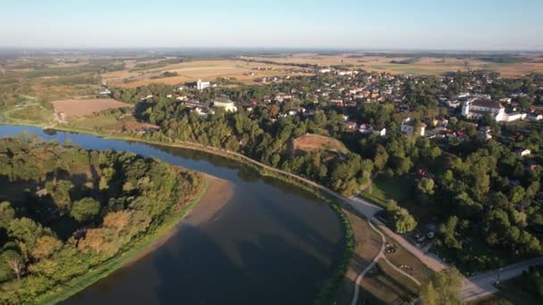Vue Aérienne Rivière Bug Pologne — Video