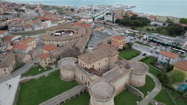 Άποψη Της Ιταλικής Πόλης Senigallia — Αρχείο Βίντεο
