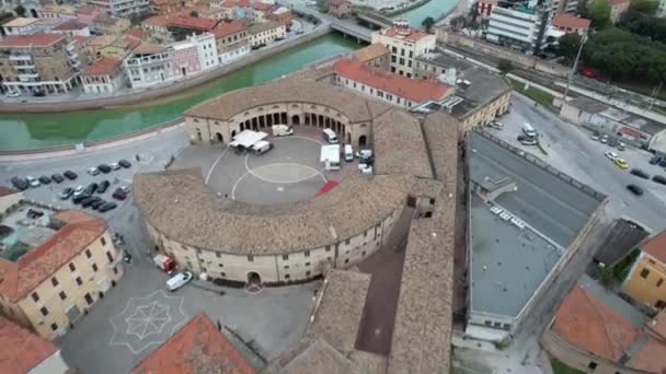 Vista Ciudad Italiana Senigallia — Vídeo de stock