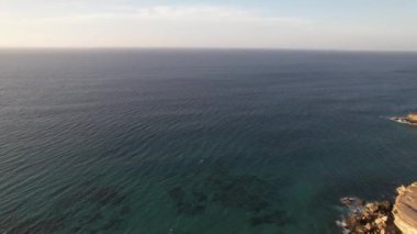 La Pared 'deki Fuerteventura kıyılarının havadan görüntüsü
