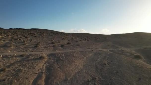 Widok Powietrza Wybrzeże Fuerteventury Pared — Wideo stockowe