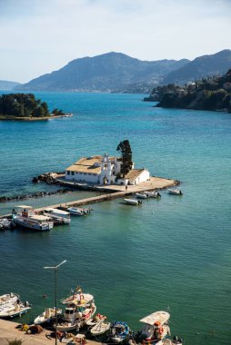 Korfu üzerine Panagia Vlacherna Manastırı Manastırı