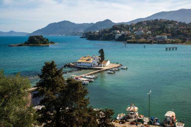 Korfu üzerine Panagia Vlacherna Manastırı Manastırı